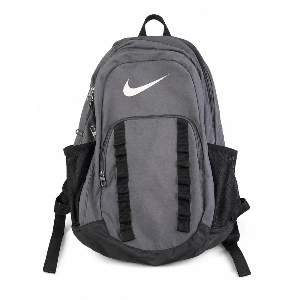 Nike Brasila Training Gray Black Swoosh Sport School Backpack Bag Unisex